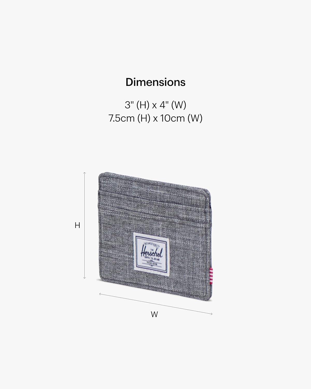 imageHerschel Charlie Cardholder WalletRaven Crosshatch