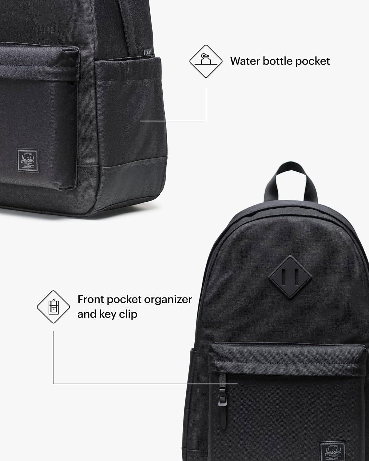 imageHerschel Heritage BackpackBlack Tonal