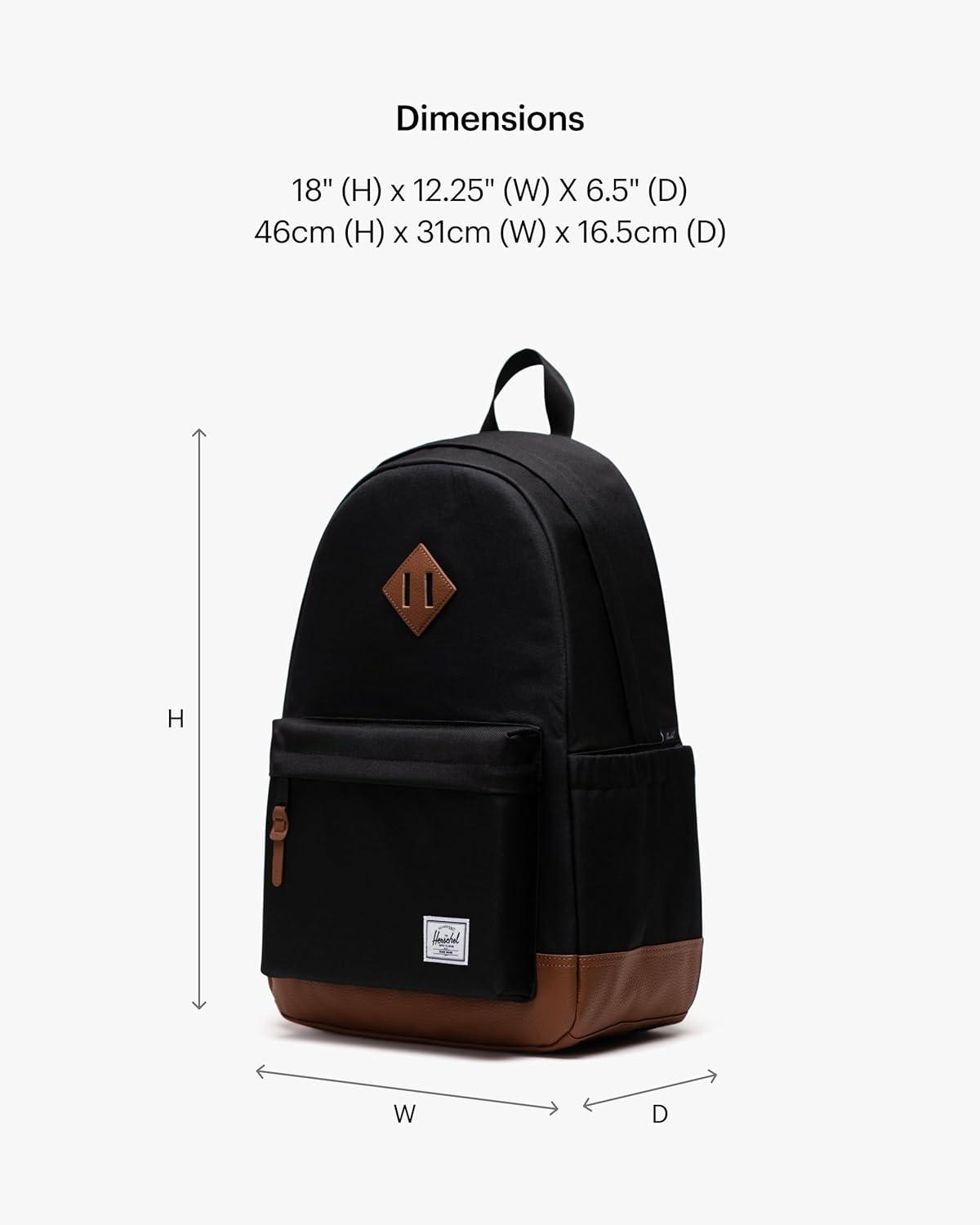 imageHerschel Heritage BackpackBlackTan