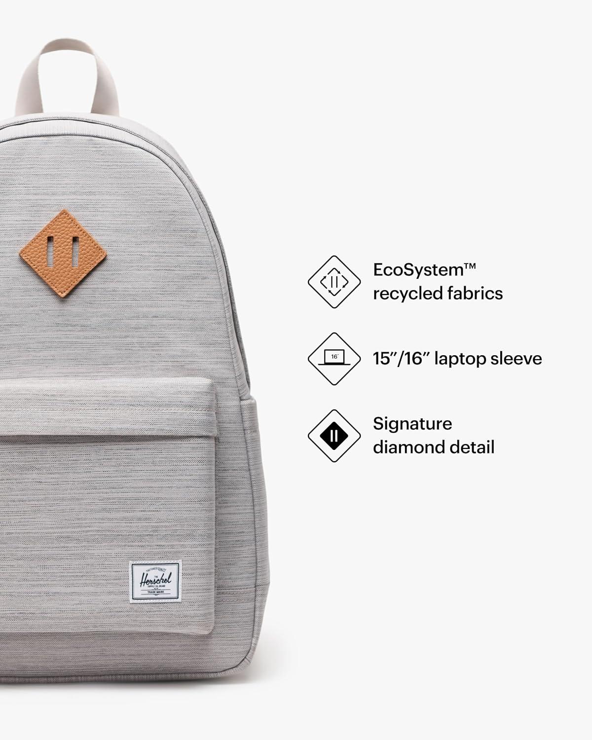 imageHerschel Heritage BackpackLight Grey Crosshatch Limited Edition