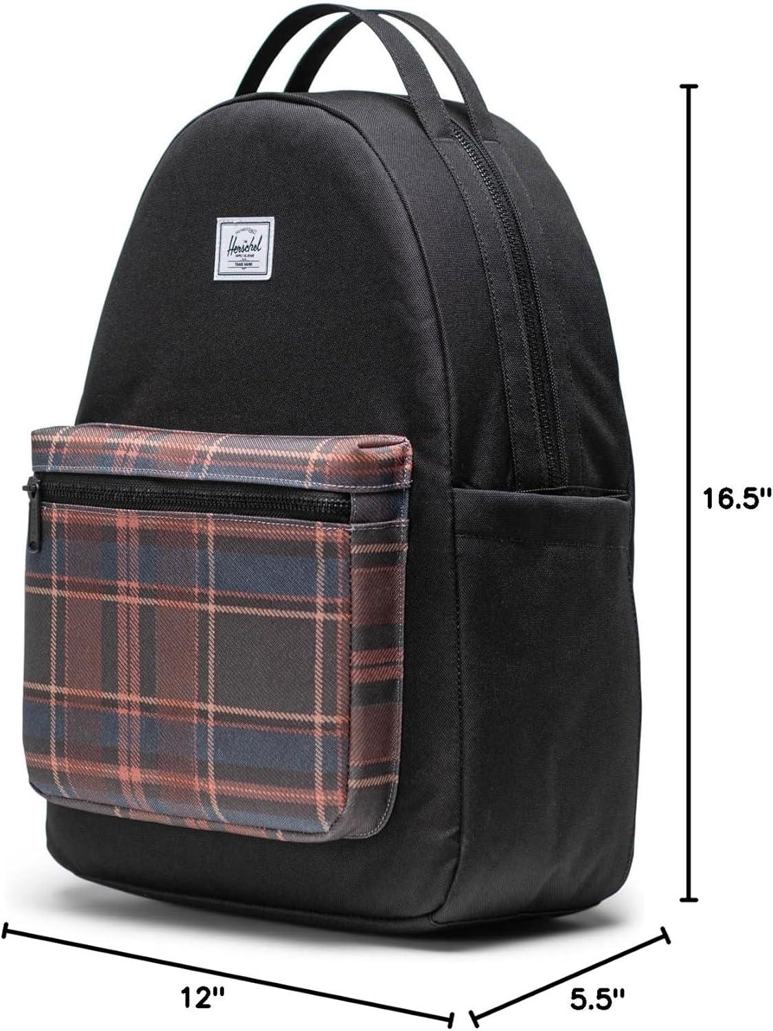 imageHerschel Nova Backpack Black Mini9LBlack Winter Plaid