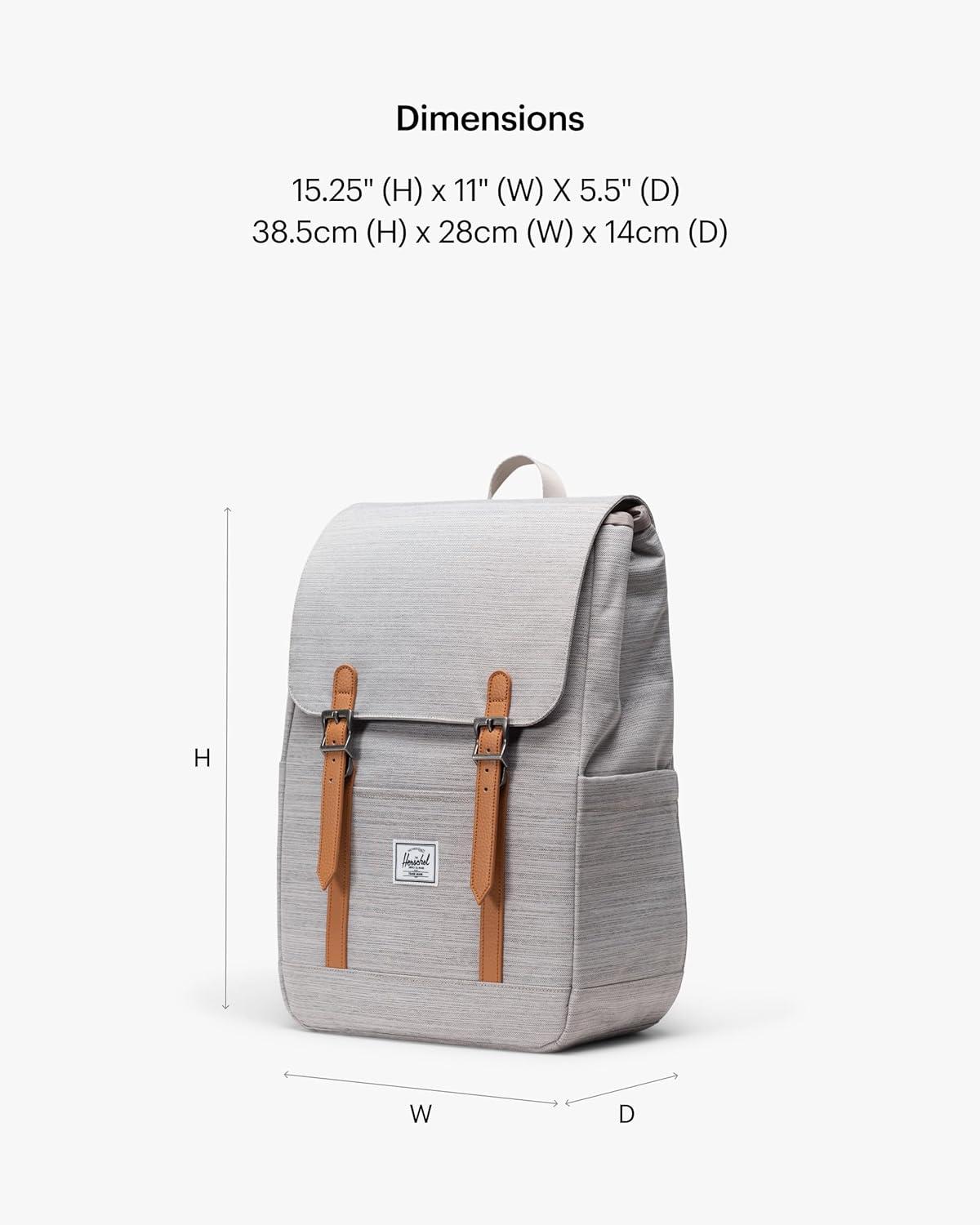 imageHerschel Retreat Mini BackpackLight Grey Crosshatch Limited Edition