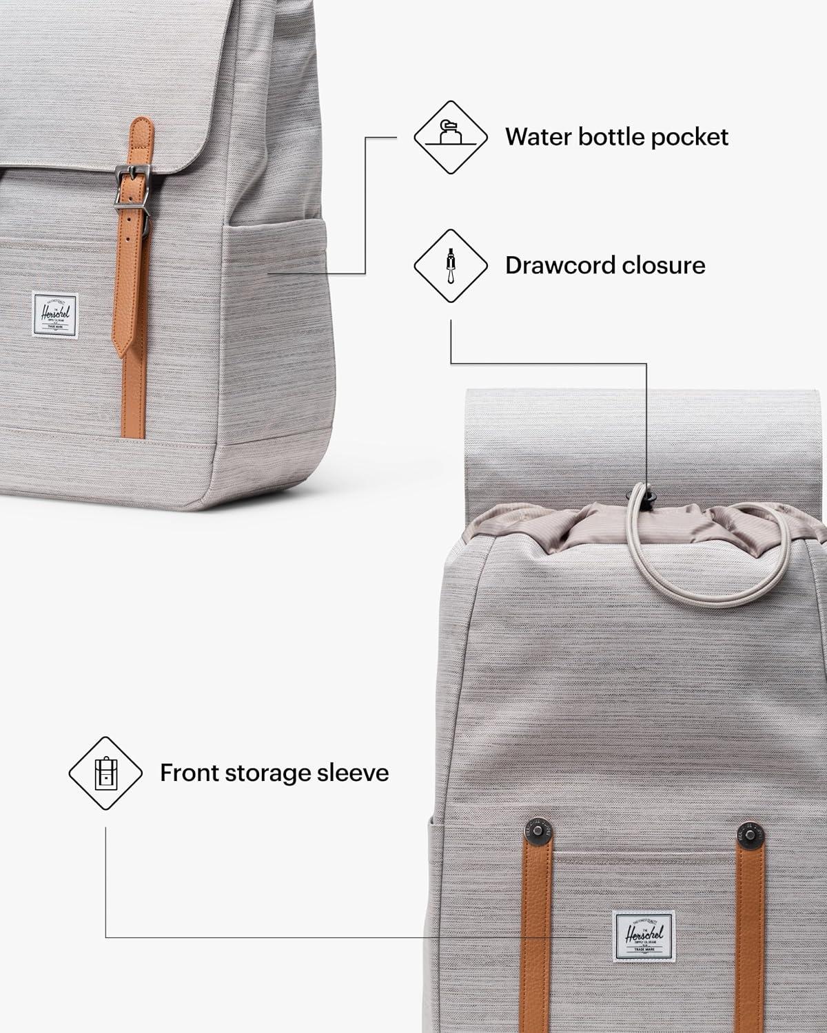 imageHerschel Retreat Mini BackpackLight Grey Crosshatch Limited Edition