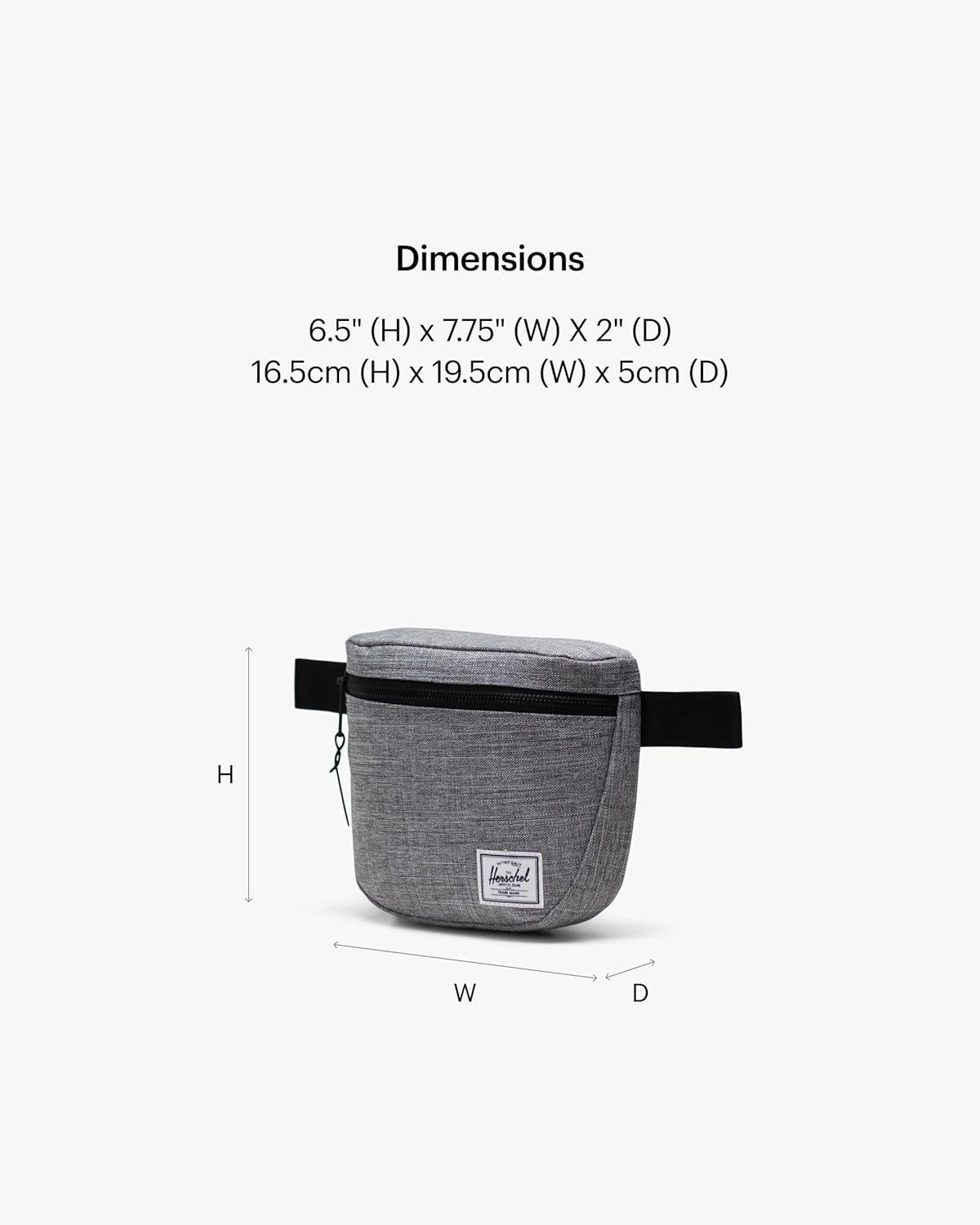 imageHerschel Settlement Hip PackRaven Crosshatch