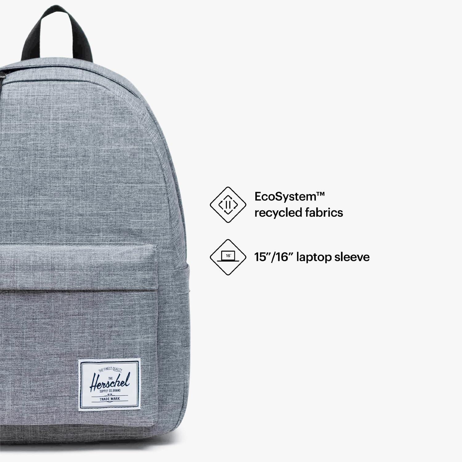 imageHerschel Supply Co Classic XL Backpack Black Tonal 30LRaven Crosshatch