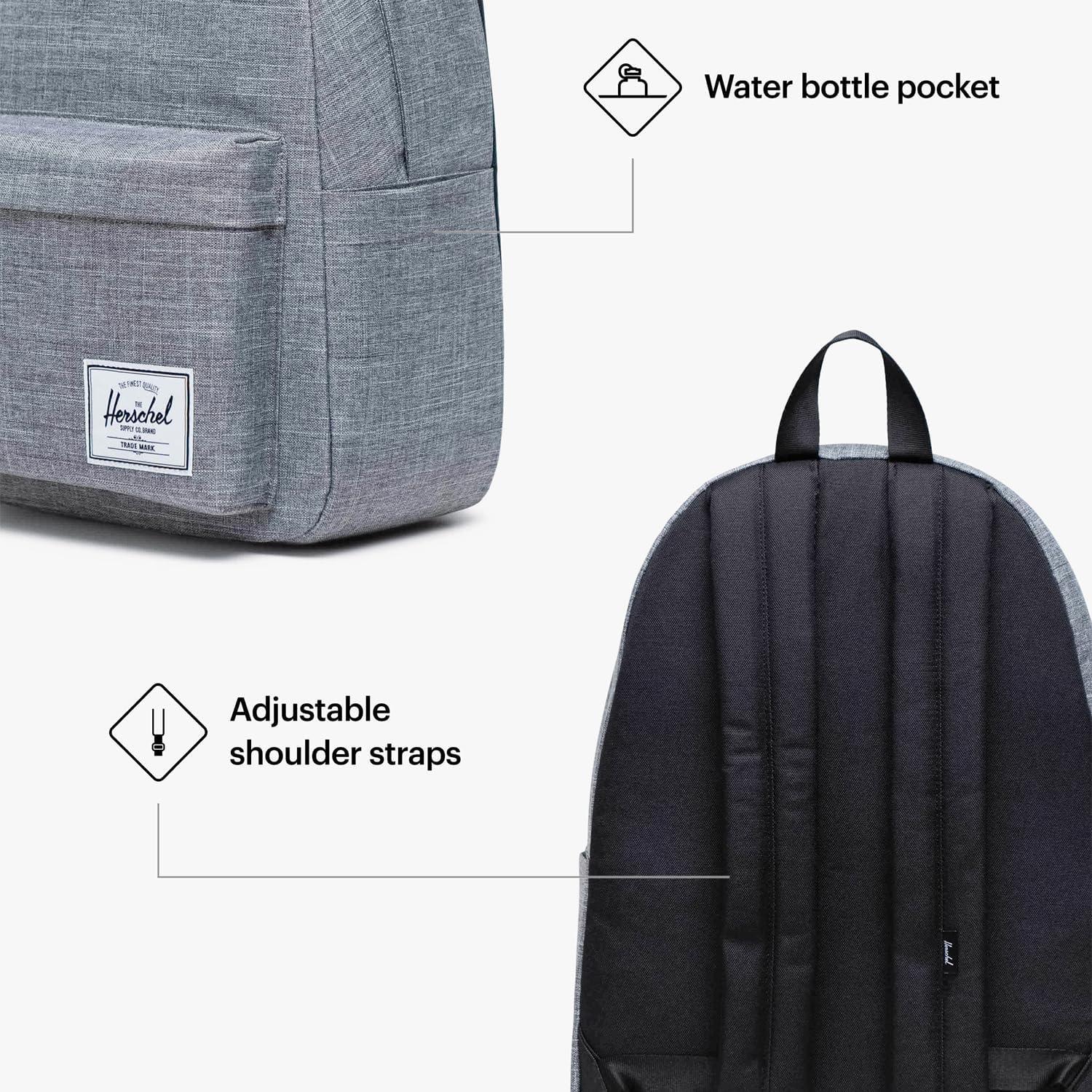 imageHerschel Supply Co Classic XL Backpack Black Tonal 30LRaven Crosshatch