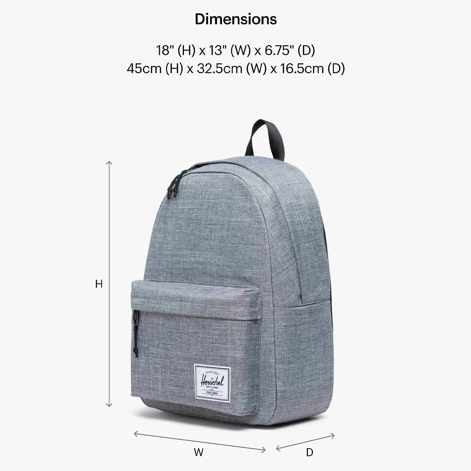 imageHerschel Supply Co Classic XL Backpack Black Tonal 30LRaven Crosshatch