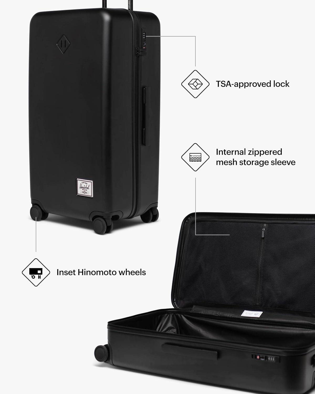 imageHerschel Supply Co Heritage Hardshell Luggage Ash Rose CarryOn 21InchAsh Rose