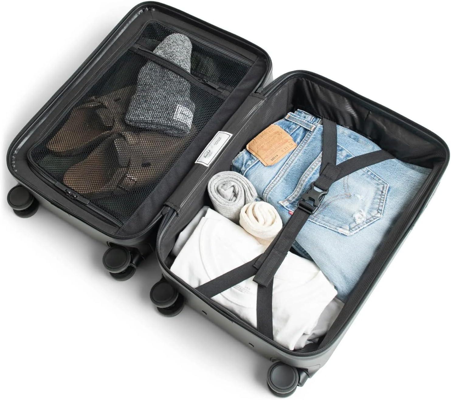 imageHerschel Supply Co Heritage Hardshell Luggage Ash Rose CarryOn 21InchShadow Pixel Lime Punch