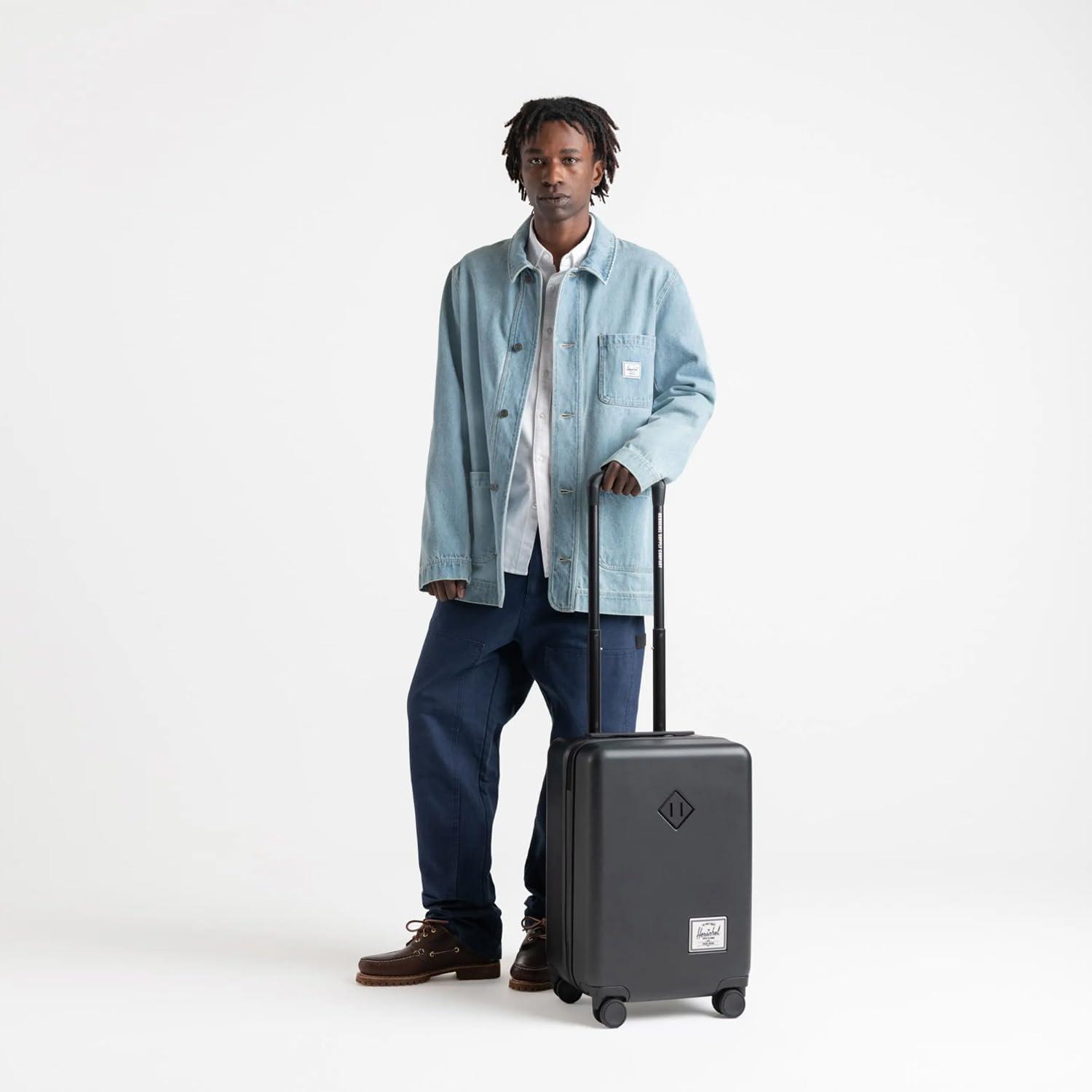 imageHerschel Supply Co Heritage Hardshell Luggage Ash Rose CarryOn 21InchShadow Pixel Lime Punch