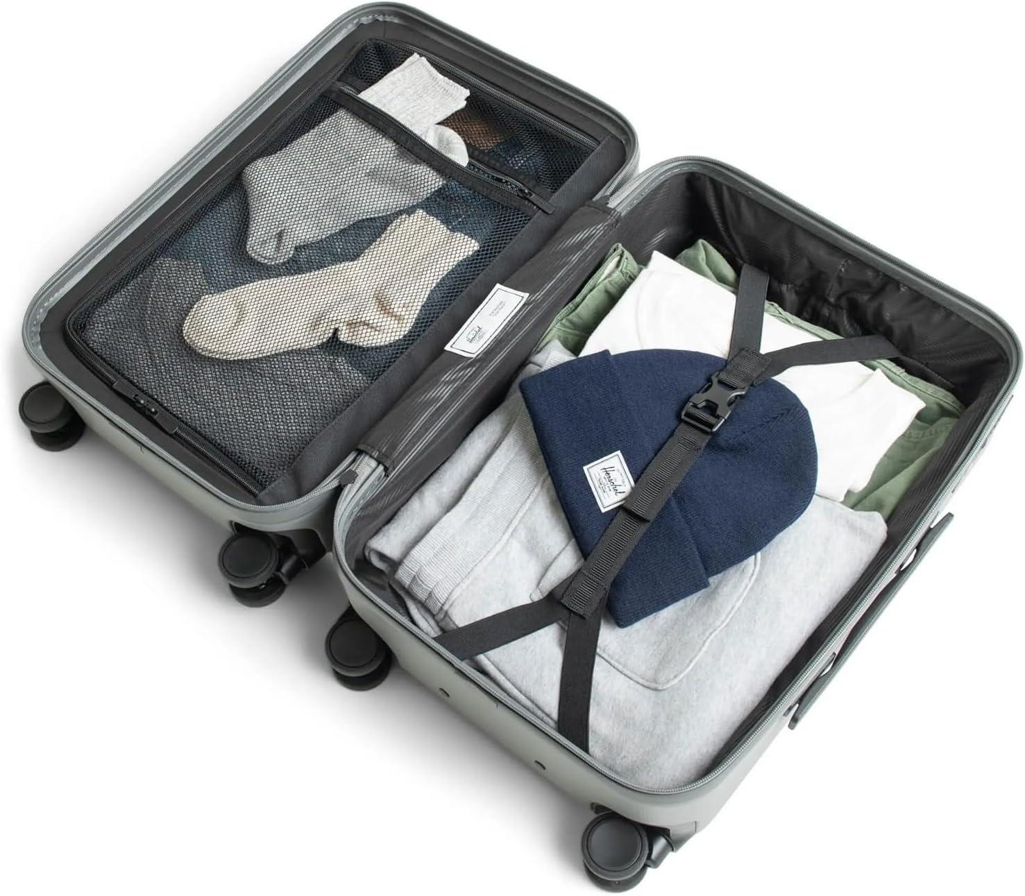 imageHerschel Supply Co Heritage Hardshell Luggage Ash Rose CarryOn 21InchShadow Pixel Lime Punch