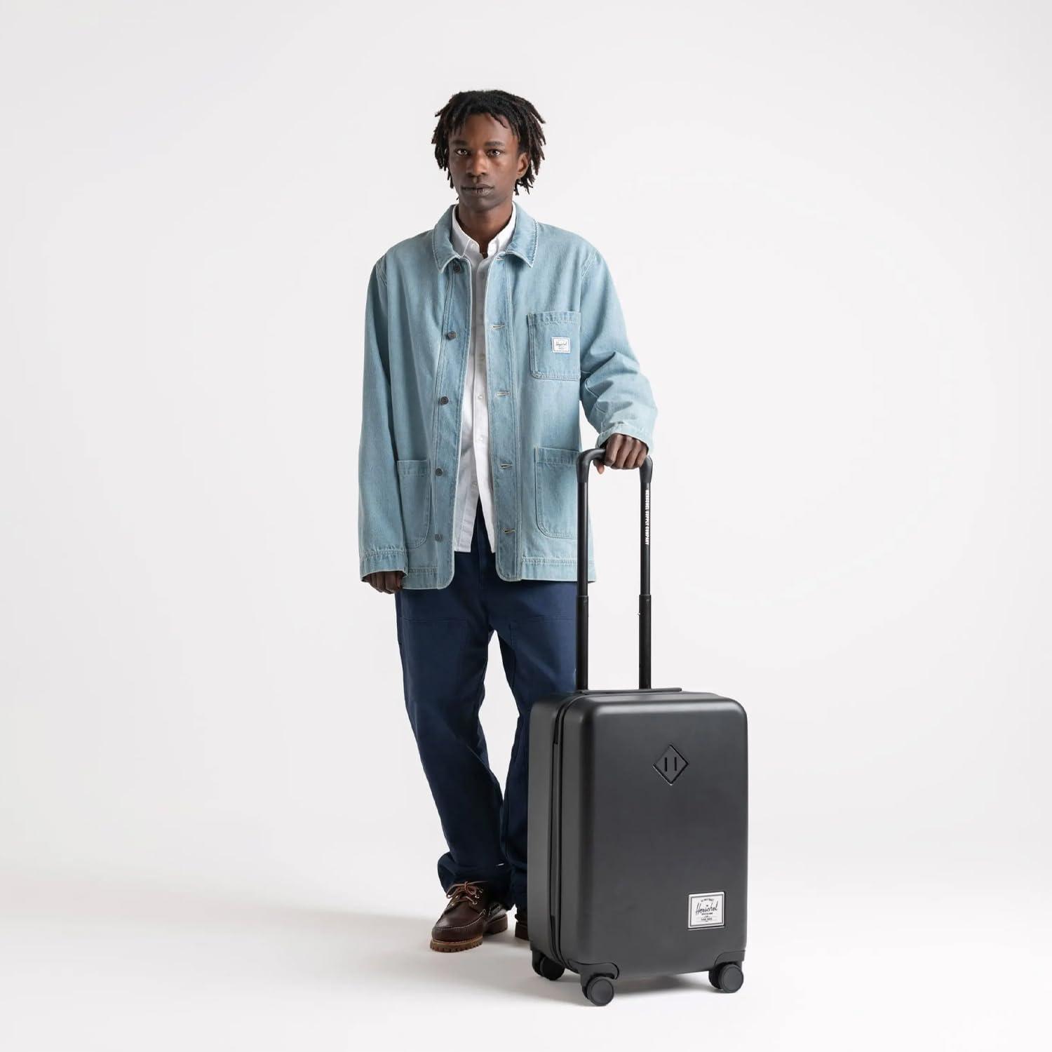 imageHerschel Supply Co Heritage Hardshell Luggage Ash Rose CarryOn 21InchShadow Pixel Lime Punch