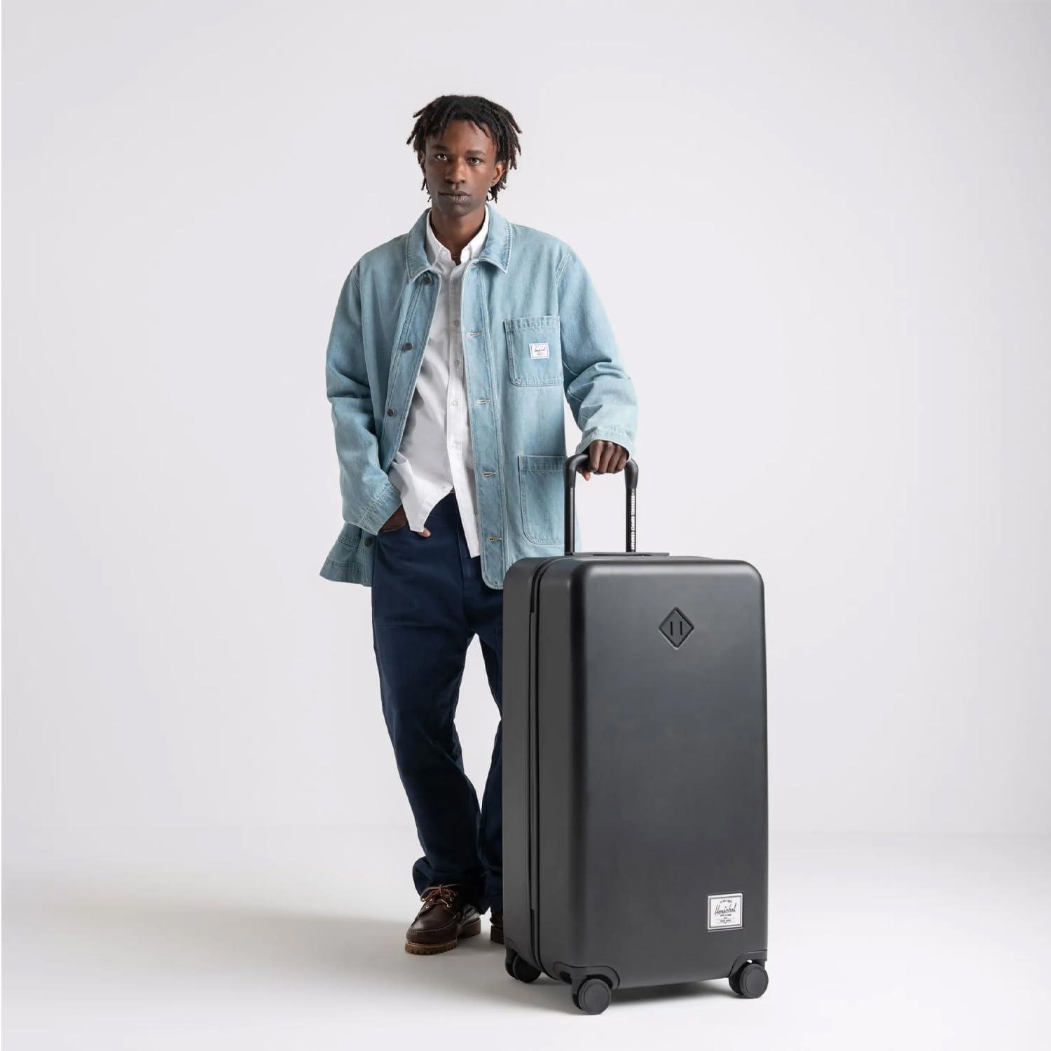 imageHerschel Supply Co Heritage Hardshell Luggage Ash Rose CarryOn 21InchShadow Pixel Lime Punch