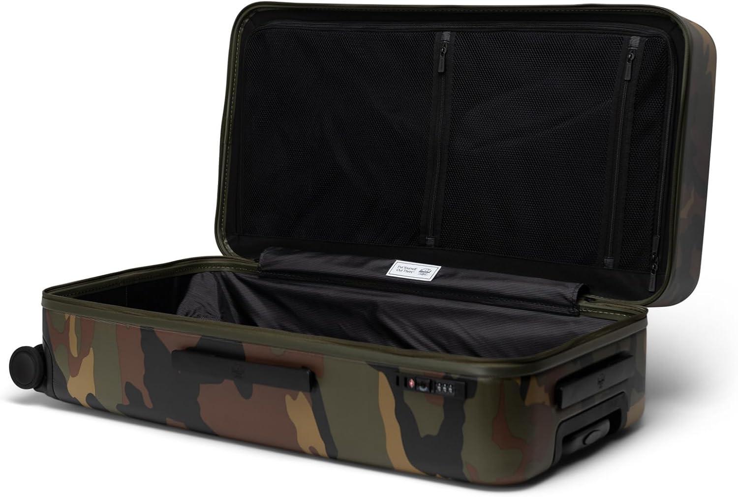 imageHerschel Supply Co Heritage Hardshell Luggage Ash Rose CarryOn 21InchWoodland Camo