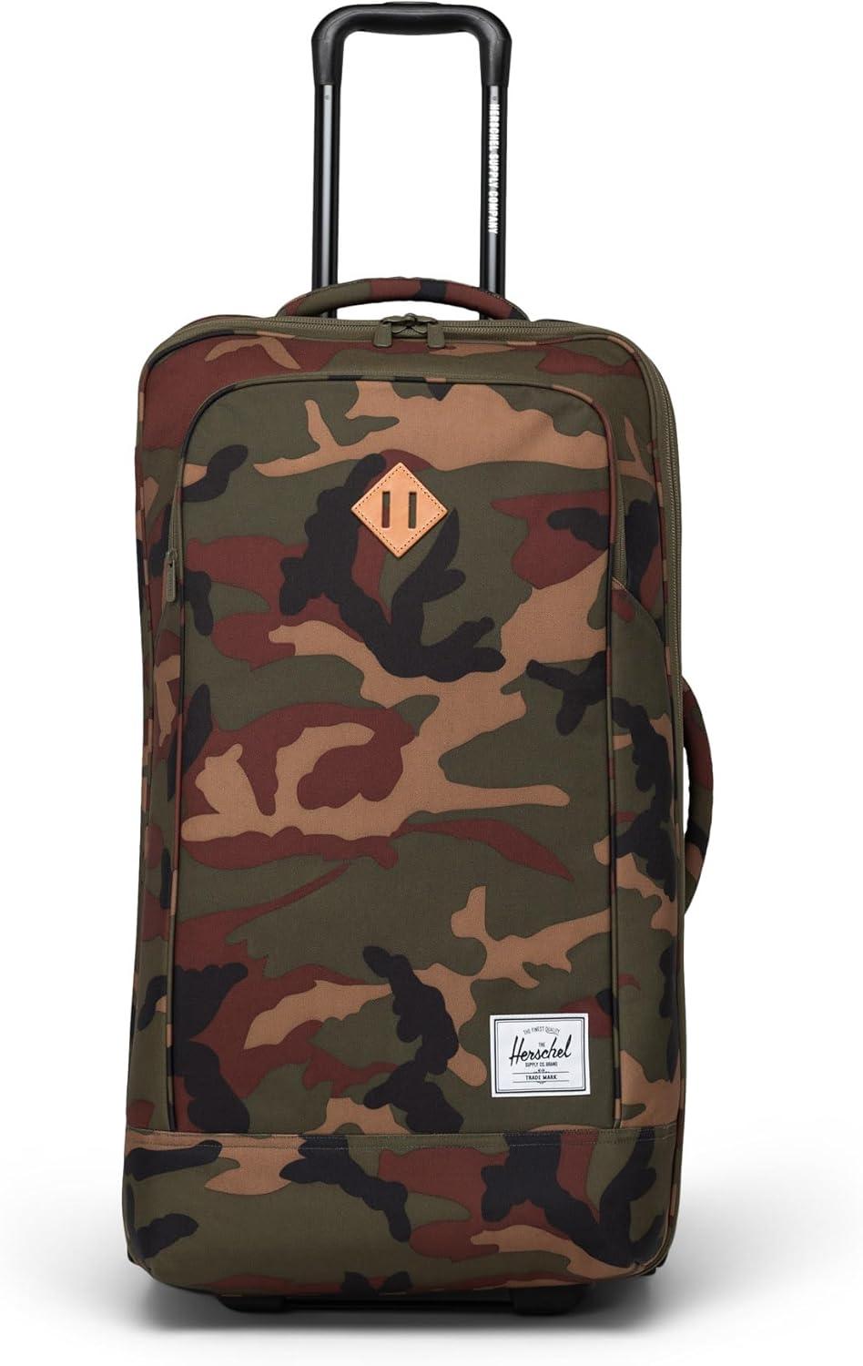 imageHerschel Supply Co Heritage Softshell Large Carryon Luggage Black Carry on27LWoodland Camo