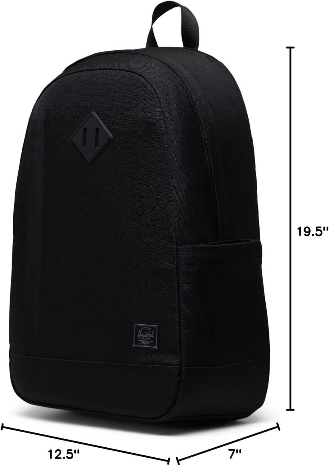 imageHerschel Supply Co Seymour Backpack Black Tonal StandardBlack Tonal