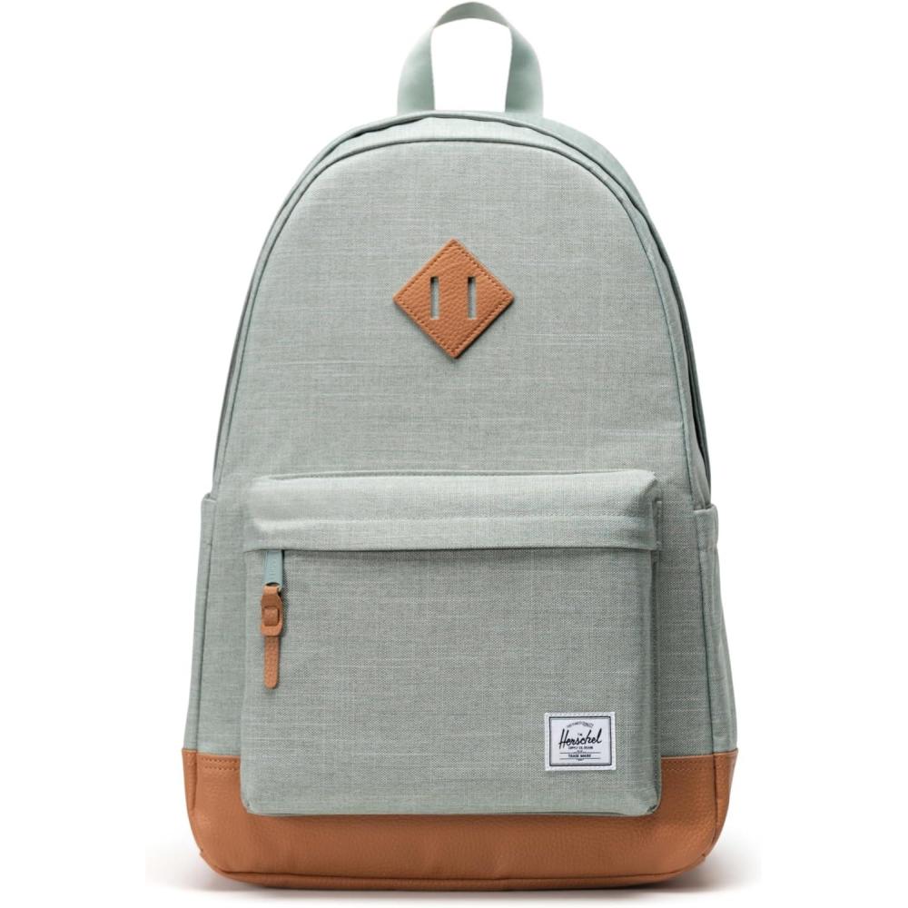 imageHerschel Heritage BackpackIcebrg Green CrosshtchNatural