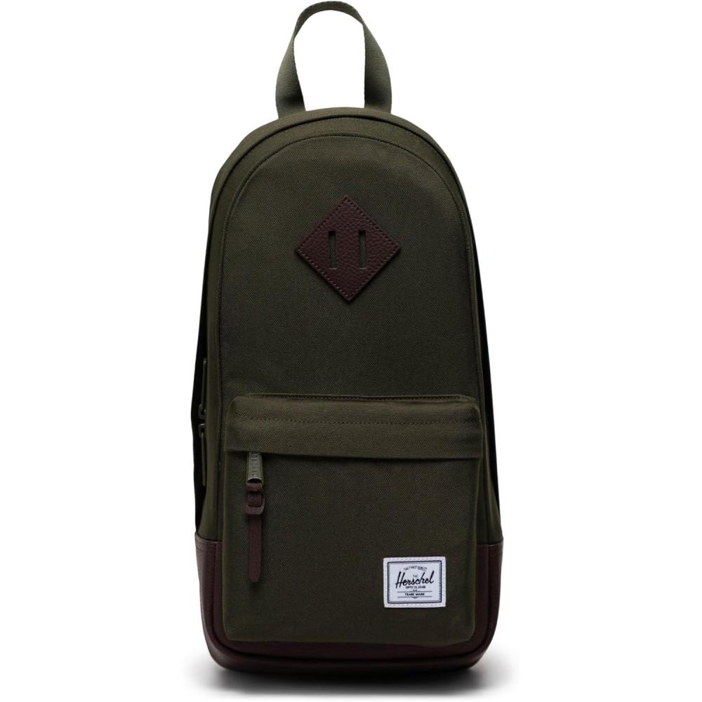 imageHerschel Supply Co Heritage Shoulder Bag Grey 8LIvy GreenChicory Coffee