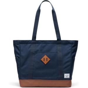 Herschel Unisex Heritage Tote(Navy/Saddle Brown)