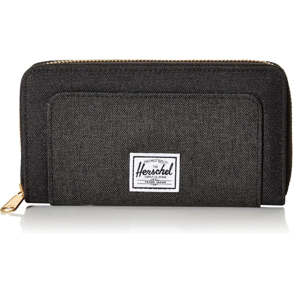 imageHerschel Thomas Polyester WalletRfid Blocking BlackBlack Crosshatch