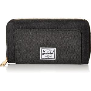 Herschel Thomas Polyester Wallet,Rfid Blocking, Black/Black Crosshatch