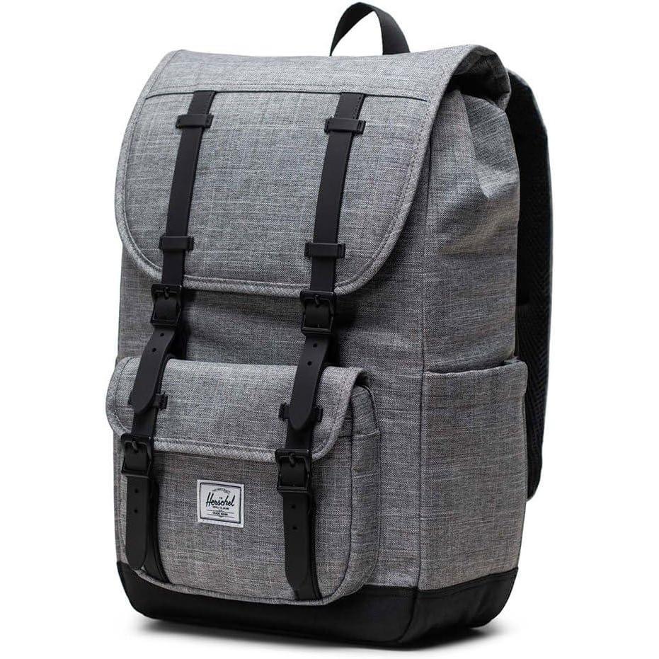 imageHerschel Little America Mid BackpackRaven Crosshatch
