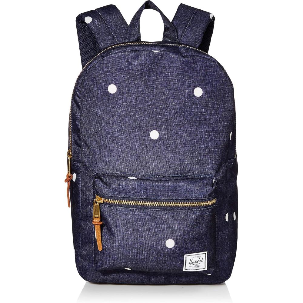 imageHerschel Settlement Quilted Backpack Black One SizePolka Dot Crosshatch Peacoat