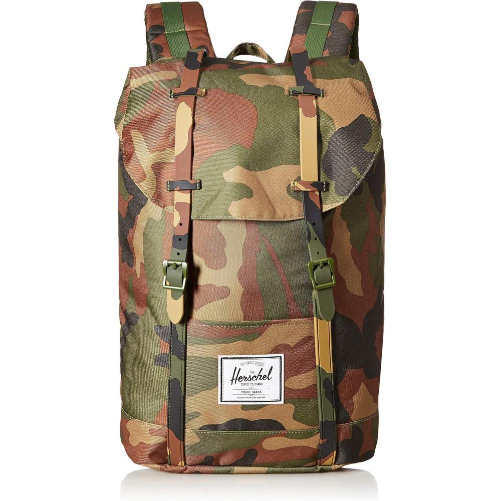 imageHerschel Supply Co Unisex Retreat Backpack Premium Classics Black Small 17LWoodland CamoWoodland Camo