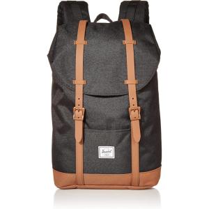 Herschel Supply Co. Unisex Retreat Backpack (Premium Classics), Black, Small – 17L(Black / Saddle Brown)