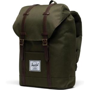 Herschel Supply Co. Unisex Retreat Backpack (Premium Classics), Black, Small – 17L(Ivy Green/Chicory Coffee)
