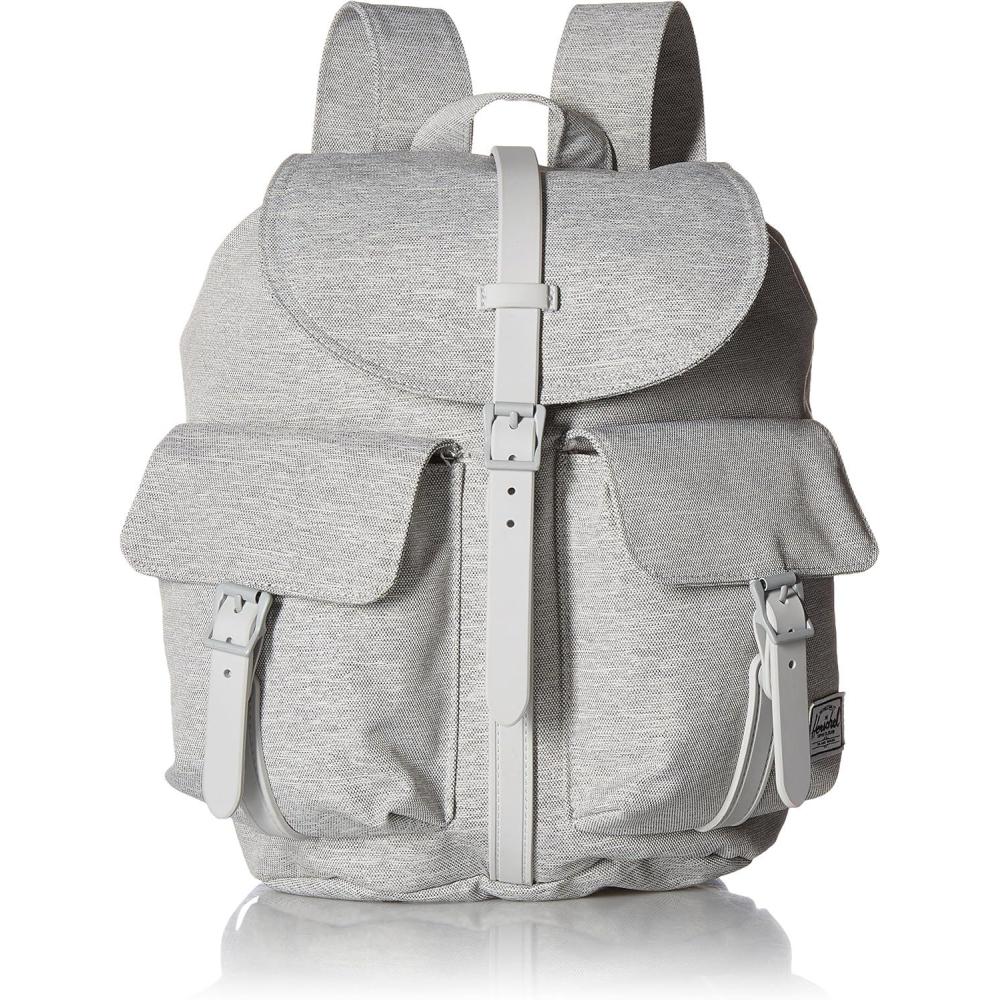 imageHerschel Dawson Backpack BlackTan Synthetic Leather Classic 205LLight Grey Crosshatch