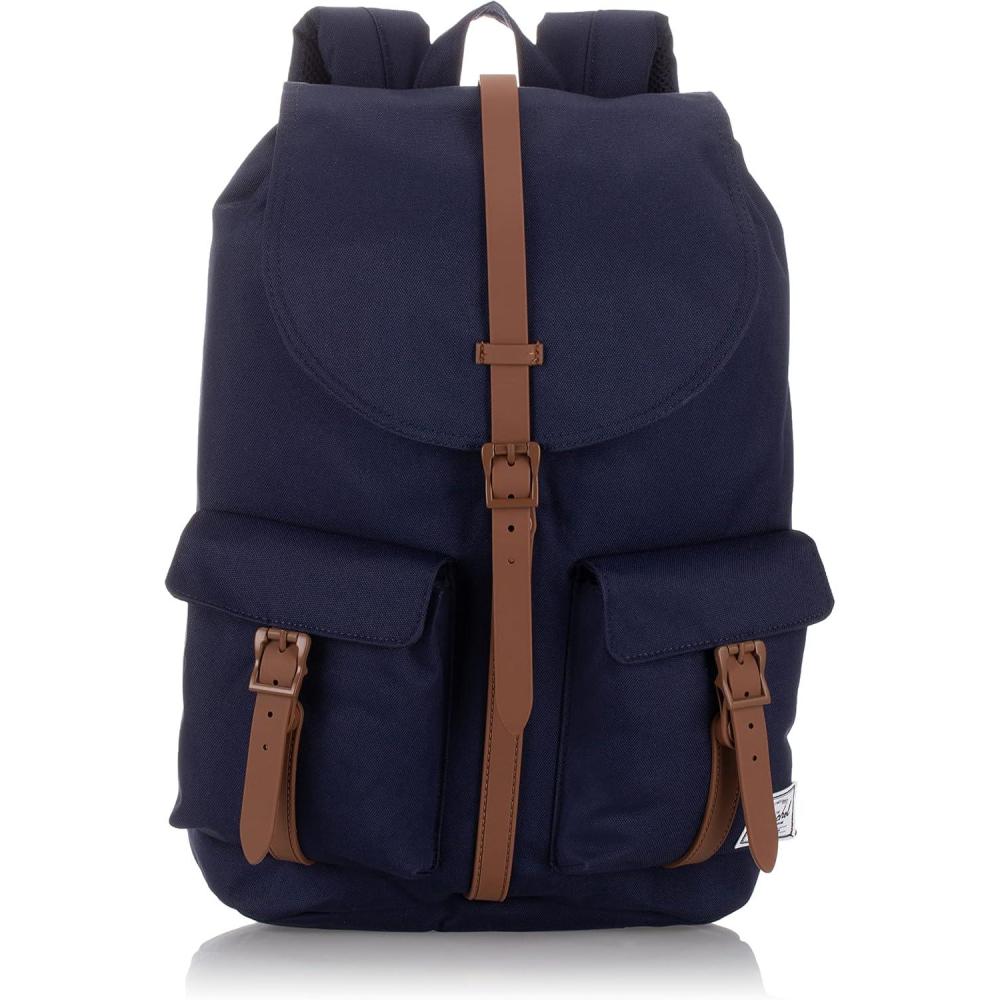 imageHerschel Dawson Backpack BlackTan Synthetic Leather Classic 205LPeacoatSaddle Brown