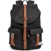 Black/Tan Synthetic Leather
