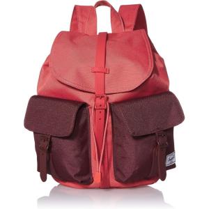 Herschel Dawson Backpack, Black/Tan Synthetic Leather, Classic 20.5L(Mineral Red/Plum)